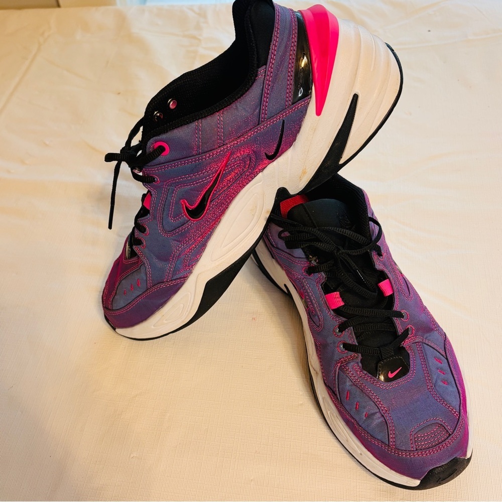 Nike Women's Retro Runner Sneakers in Purple and Pink iridescent - Picture 4 of 8